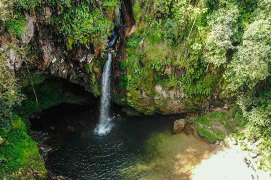Cascada en Cuetzalan